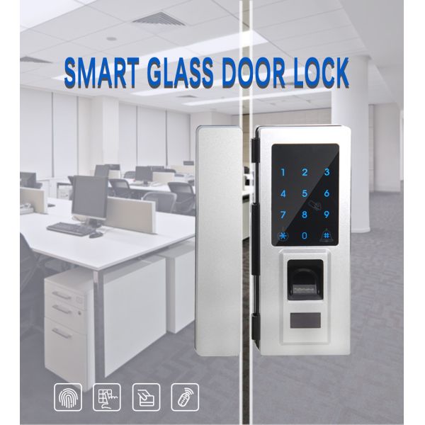 Maneras de cristal de la cerradura de puerta de la entrada de la oficina cuatro de desbloquear el palmo de la batería de larga vida