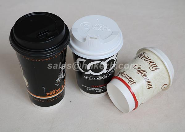 16oz Disposable Coffee Cups / To Go Coffee Cups With Lids Double Wall