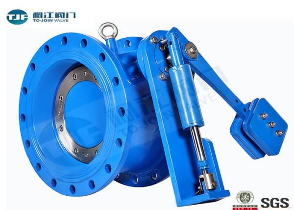Flanged Butterfly Valve With Counter - Weight Hydraulic Control Check PN10 / PN16