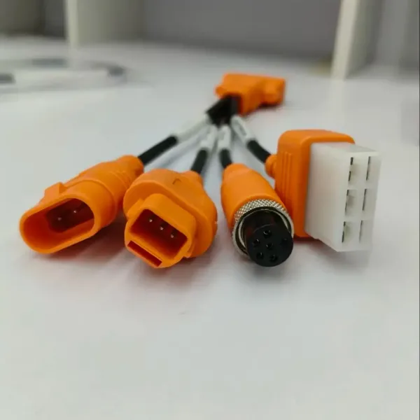 Adaptador de cable OBD2 de motocicleta 3 en 1 para PGO 6Pin HARTFORD 6Pin KYMCO 3Pin SYM 3Pin Conector de diagnóstico