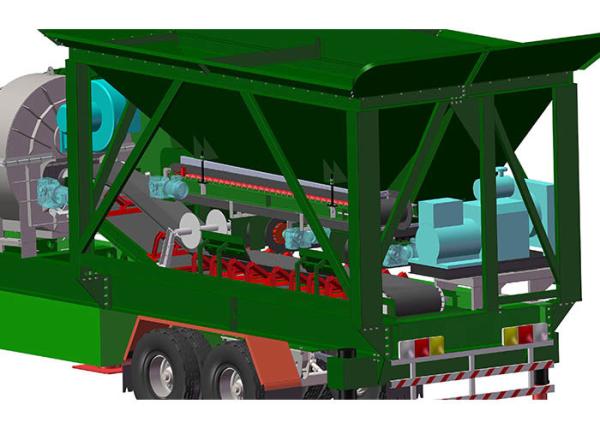 12 meses de garantia fácil mover Asphalt Plant portátil pequeno automático