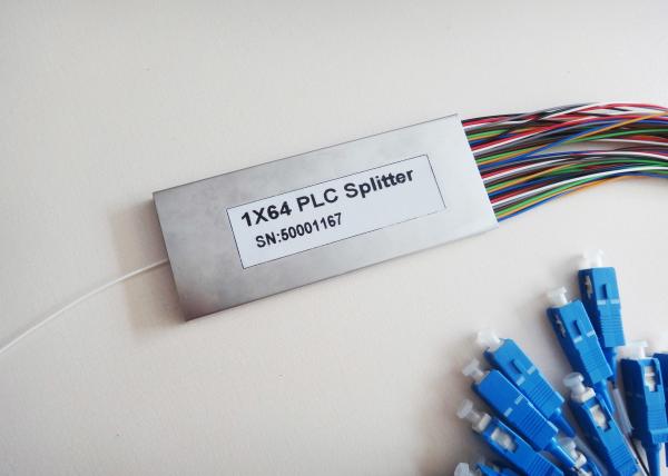 Acoplador do cabo de fibra ótica da manutenção programada do PLC 1×64 para FTTP/FTTH/FTTN/FTTC