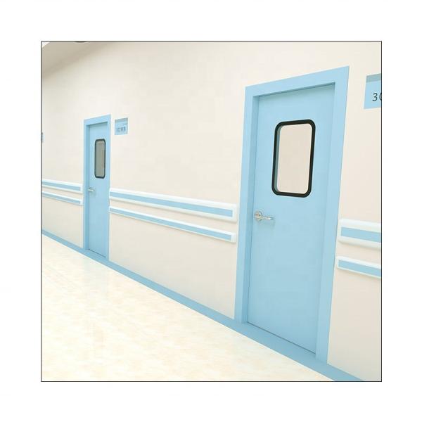 Polymer Hospital Security Clean Room Door Customized Color Automatic Hermetic Door