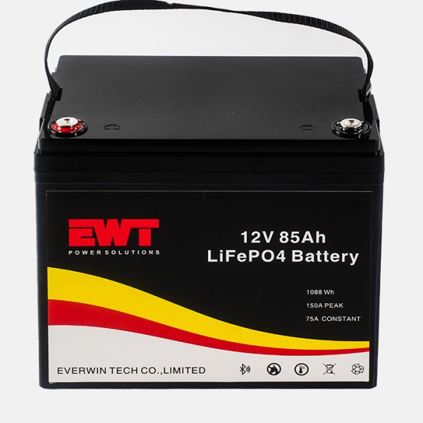 Batterie rechargeable au lithium fer phosphate 12,8V 85Ah LiFePO4 Batterie au lithium ions LFP