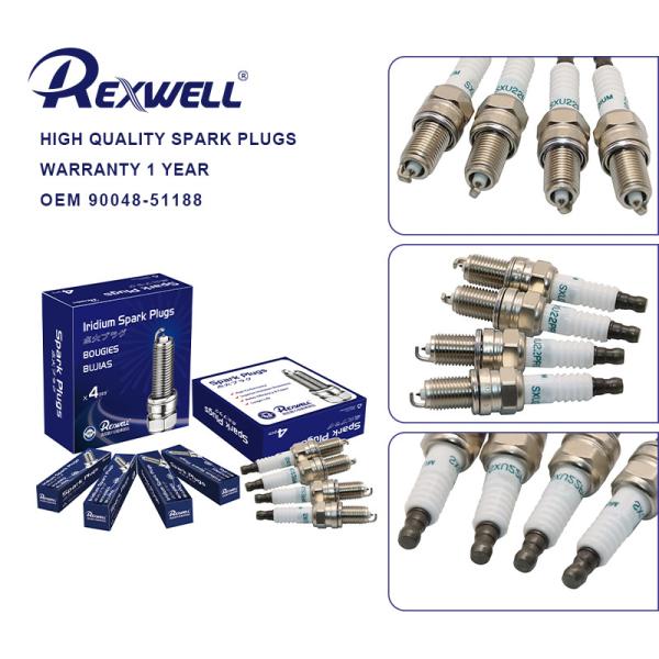 Pièces détachées pour voitures OE SXU22PR9 IKR7D 90048-51188 Moteur automobile Bougies d'allumage universelles en platine pour TOYOTA RUSH SUBARU