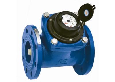 DN100 PN16 Flange Port Woltman Water Meter Ductile Iron Housing With Positive Displacement