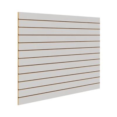 La mélamine blanche antidéflagrante Slatwall lambrisse l'absorption saine inoffensive