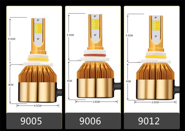 White Gold Color 12V 10000LM H4 H7 H1 H8 H9 H11 Led Car Headlight 3000K 6000K Dual Color Led Headlamp Auto Bulbs