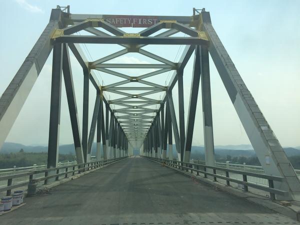 Temporary Construction Metal Truss Bridge Portable