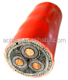 Best quality Copper conductor XLPE insulated armoured 35KV electric cable