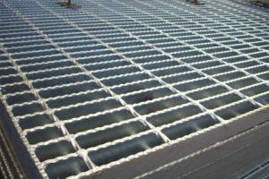 Q235 Serrated Grating Carbon Steel Bar Grating ISO9001 Certified