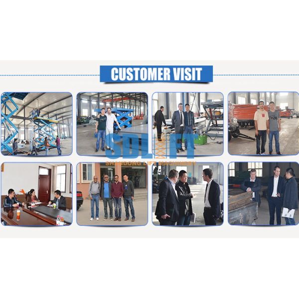 manipulation de matériel stationnaire de table élévatrice de ciseaux de 1000kg 3m