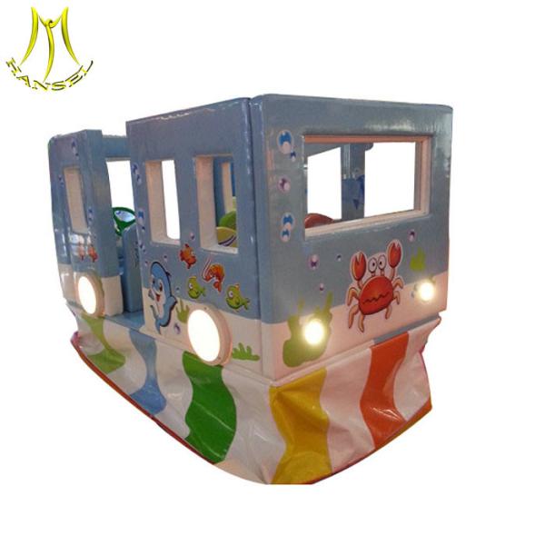 Hansel  electric amusement ride soft play bus indoor games for baby