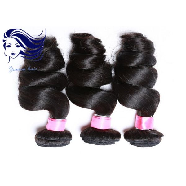 Peruvian Remy Double Weft Hair Extensions Tangle Free For Short Hair