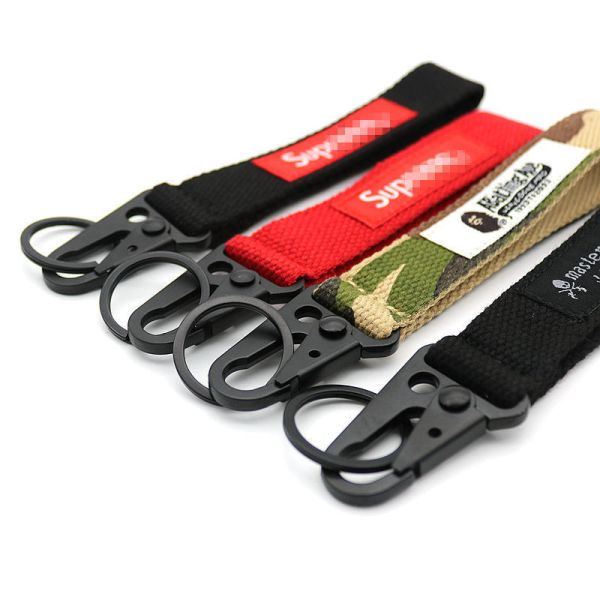 Custom Polyester Wrist Strap Keychain Lanyard Nylon Keyring Strap 30 Day Refund Policy