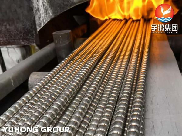 TP310S Corrugated Fin Tubes Stainless Steel For Heat Exchangers