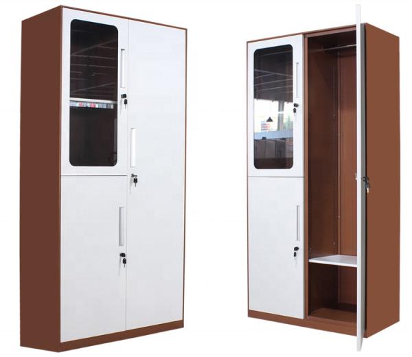 Bedroom Furniture Wardrobe Cabinet Designer 3 Door Steel Almari Cubby Lockers