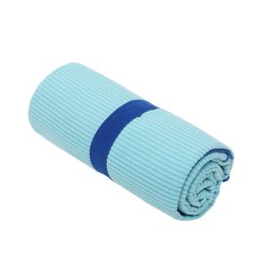 Aquacool Quick Dry Ribbed with Round Corner Microfiber Sports Towel