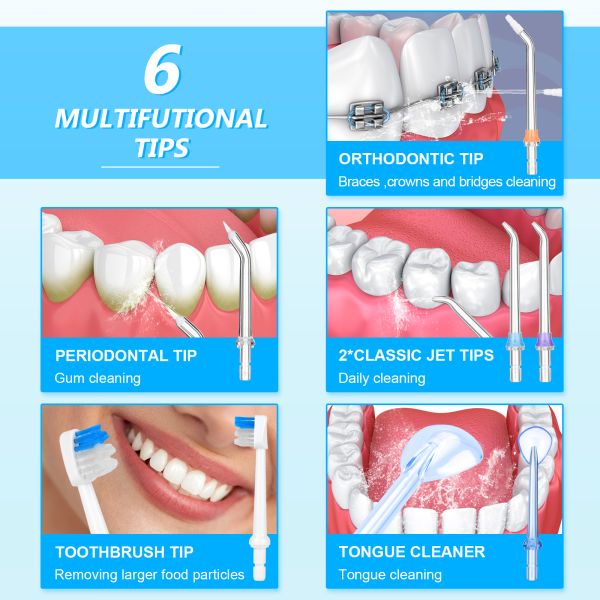 Чернота Flosser перезаряжаемые портативная устная Irrigator бесшнуровой воды