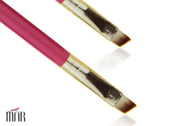 Tapered Pink Angle Eyeshadow Blending Brush Makeup Cosmetic Eyebrow Brush