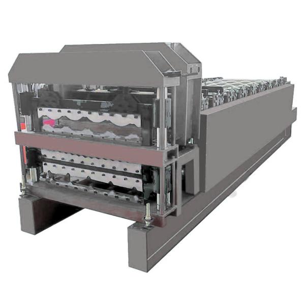 3 Profiles in one 0.3-0.8mm Galvanized Steel Metal Roofing Sheet Making Machine