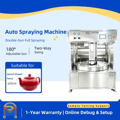 Intelligent Spray Coating Machine, Automatic Painting Equipment for Ceramic Teapot Glaze Surface Spraying
