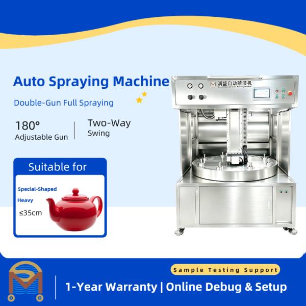 Intelligent Spray Coating Machine, Automatic Painting Equipment for Ceramic Teapot Glaze Surface Spraying