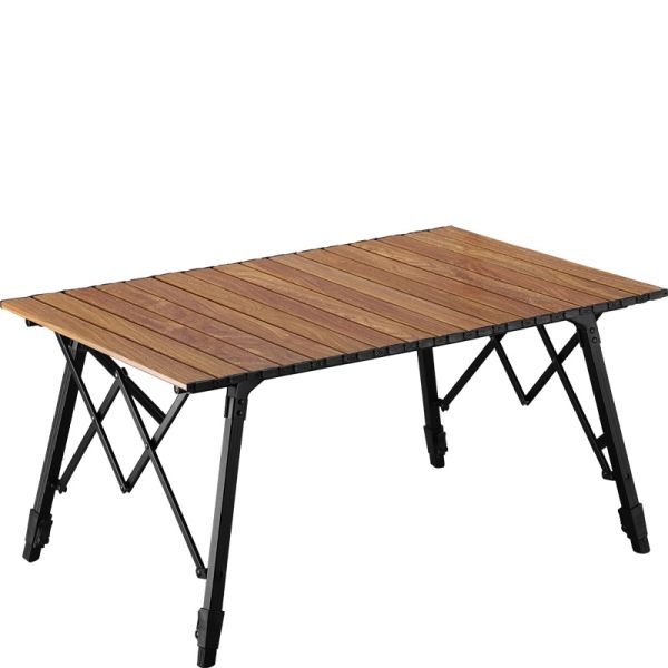 Bamboo Wood Anti Ultraviolet Foldable Outdoor Table For Picnic