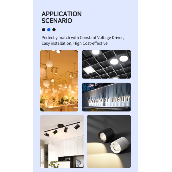 Постоянное напряжение COB LED с IC 24V 48V 1313 Chip LED COB 3000K 4000K 5000K 6000K