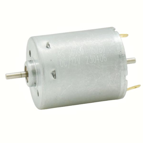 27.7mm 6000rpm RS360 12V 24V Small DC Electric Motors Dual Shaft For Hair Drier