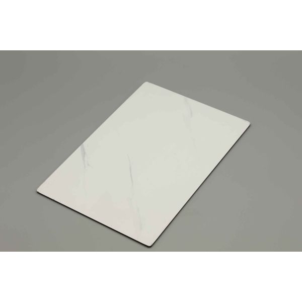 Scratch-Resistant White Marble ACP Sheet (1220x2440mm Aluminium Composite Panel)