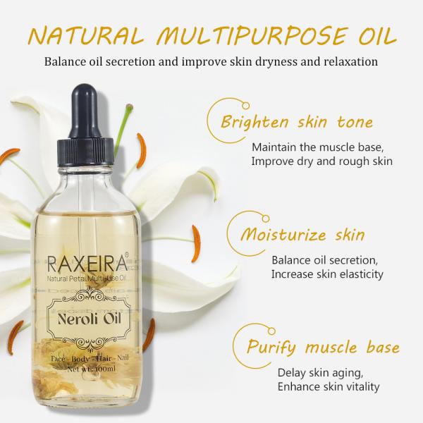 OEM que hidrata o óleo 100ml/garrafa da massagem dos cuidados com a pele de Neroli