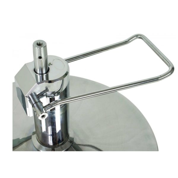 Chrome Steel Barber Chair Accessories Round Hydraulic Base With 1 Year Warranty