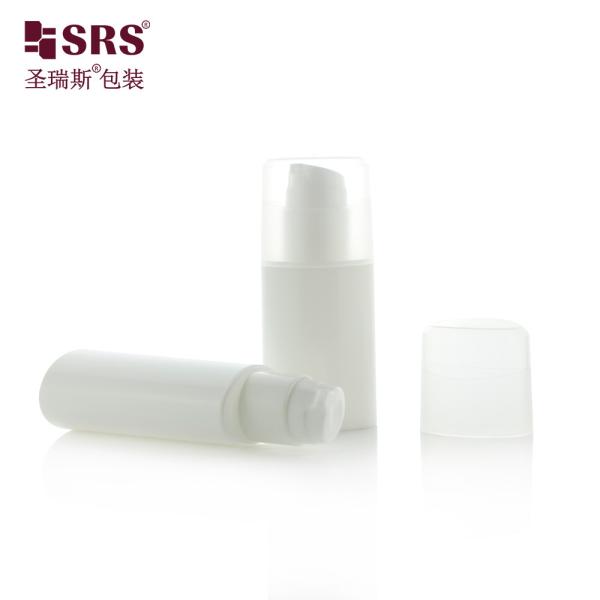 PA213 30 ml 50 ml Forme ovale Injection personnalisée Couleur plastique PP Bouteille de pompe sans air Emballage cosmétique
