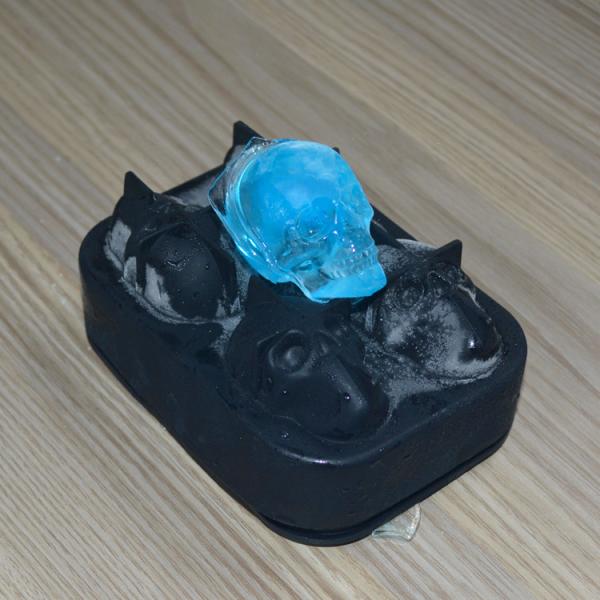 MHC Grade de alimentos 4 Caixa de cubos de gelo de silicone Molde de cubos de gelo de silicone Molde de bolo de congelador flexível