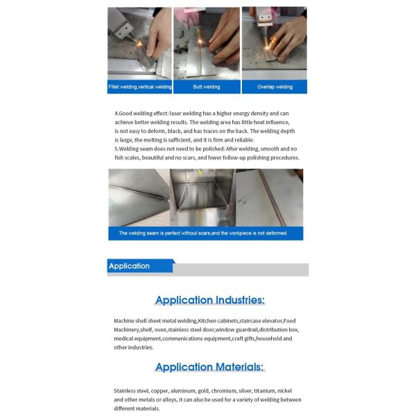 soudeuse tenue dans la main de laser de fibre de machine de soudure au laser 2000W pour l'aluminium de cuivre