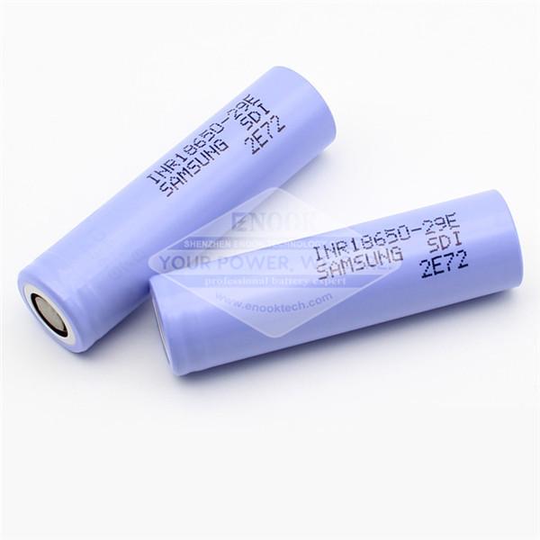 29E INR 18650 Rechargeable Battery Cells 2900mAh 3.7 V Lithium Ion Battery