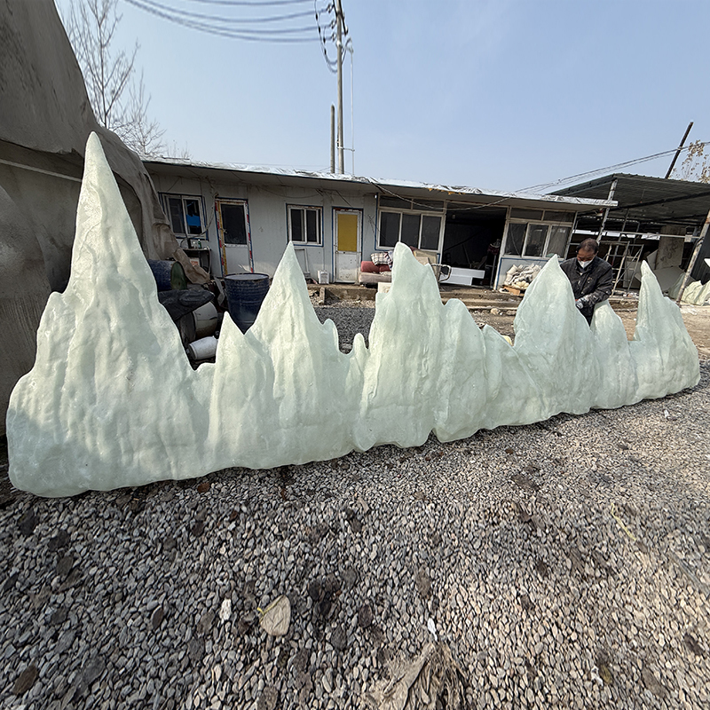 FRP Landscape Rock Sculpture Mountain Prop Foam Iceberg Sculpture