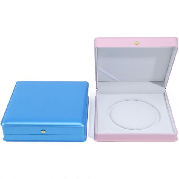 Touche douce couleur macaron collier en plastique perle boîte de rangement emballage de bijoux