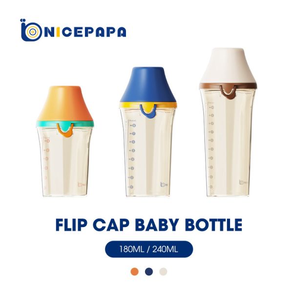 Anti PPSU BPA biberon large libre colique de cou de Flip Cap Infant Feeder