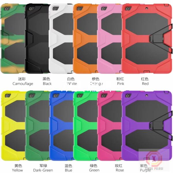 Full Protective Housing Stand Hybrid Rubber Kidsproof Case Mobile Phone Case Cover For IPad 9.7'