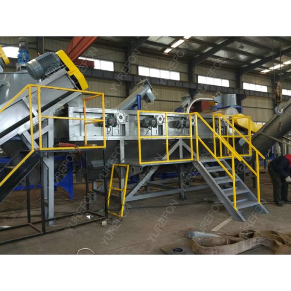 500 Kg / H PE Packing Plastic Film Recycling Machine , PP Agricultural Plastic Sheeting Machine