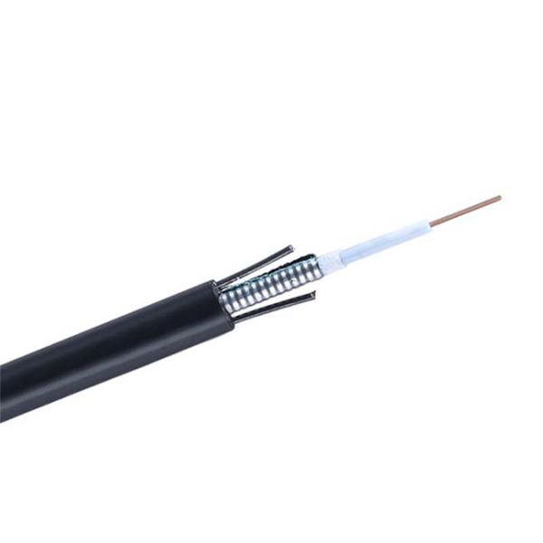 4C GYXTW Loose Tube Fiber Optic Cable , Light Weight Armoured Fiber Optic Cable