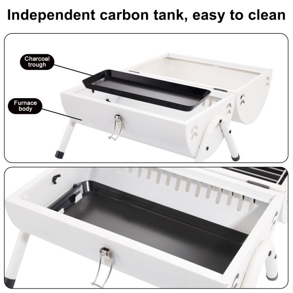 Компактный пеллет уголь BBQ Курильщики мяса Машина Маленький портативный мини курильщик гриль