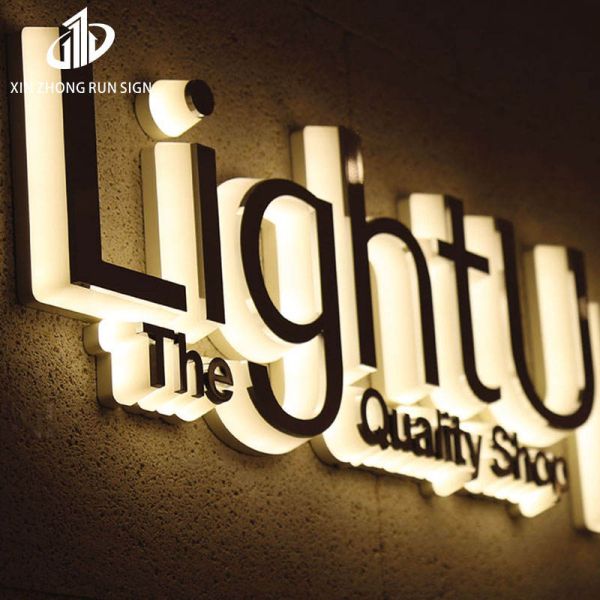 Wholesale Customizedm Led Luminous Building Signs Coffee Shop 3d Channel Letters Sign
