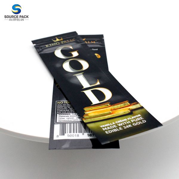 3 Side Seal Custom Cigar Packaging Mylar Bags Plastic Zipper Pack