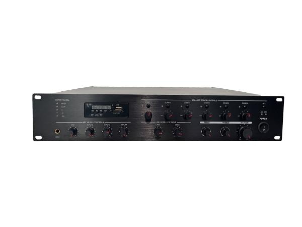 OEM 60W Speaker Amplifier Black 2U Rack Mount Mixer Amplifier