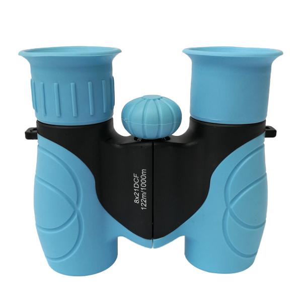 FMC Blue Color 8x21 Kids Binoculars For 3 Year Old , Child With Binoculars