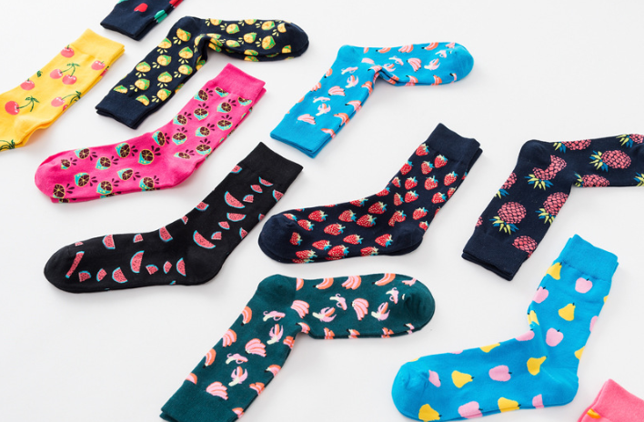 Fruit Style Women's Novelty Socks Snagging Resistance Any Logo Available
