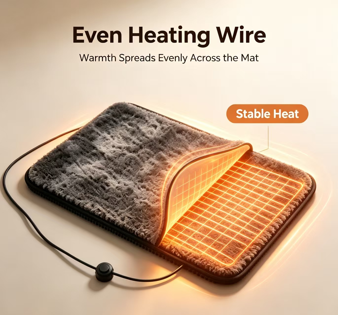 Drying Foot Mat Equipped with Stable DC Input Power Supply and Consumption Ideal for Continuous in Multiple Daily Scenarios
